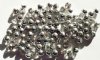 100 6mm Round Half Mirror Coated Silver / Crystal Beads